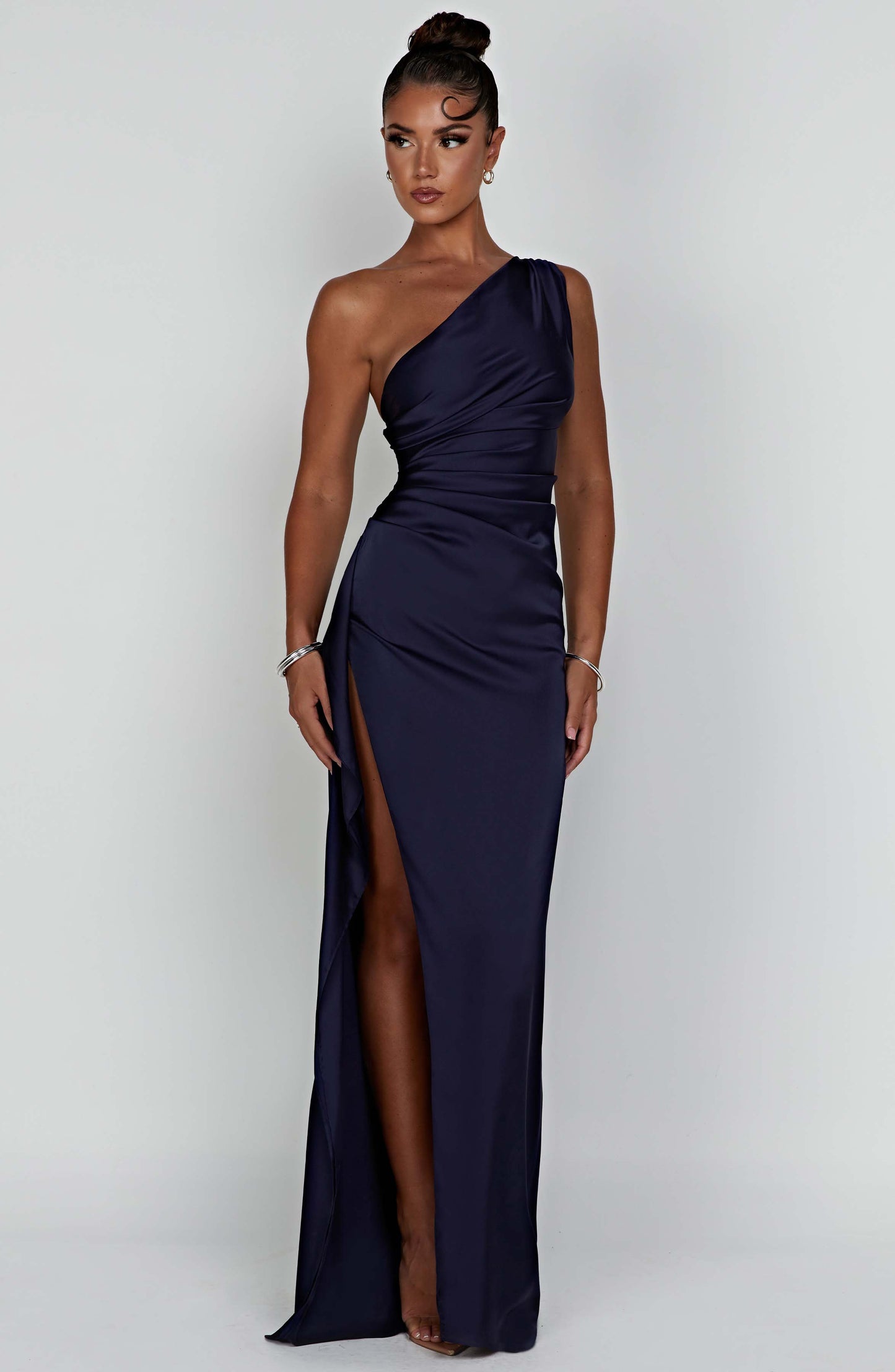 Ariel Long Dress - Navy Blue
