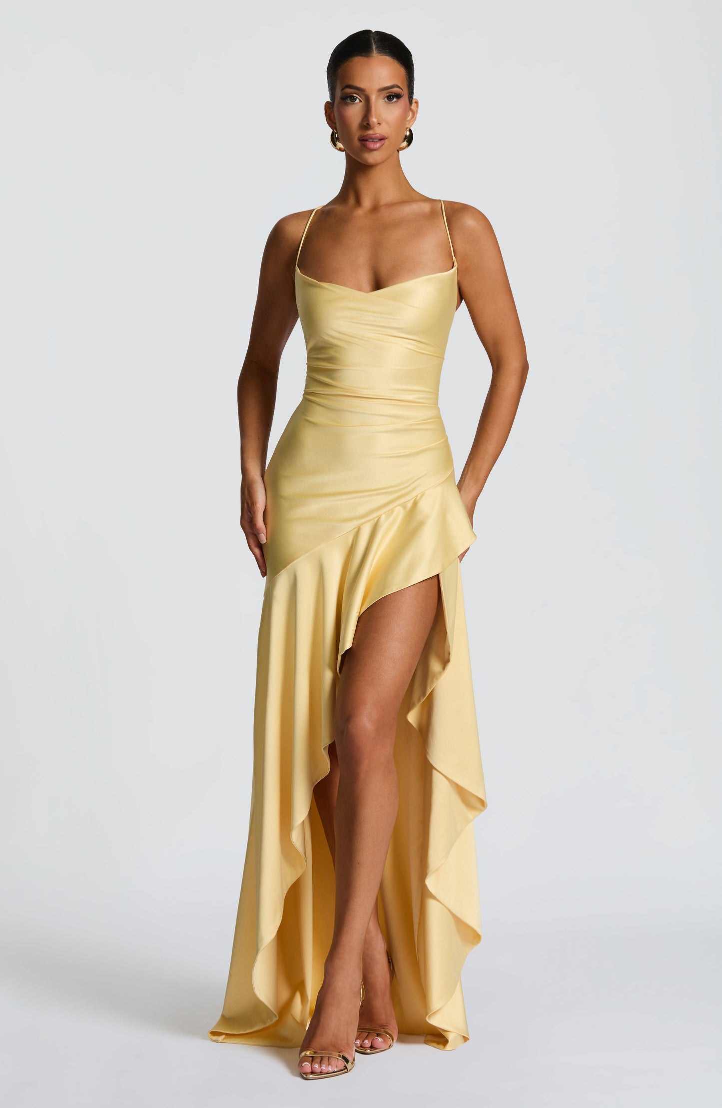 Samira Long Dress - Lemon