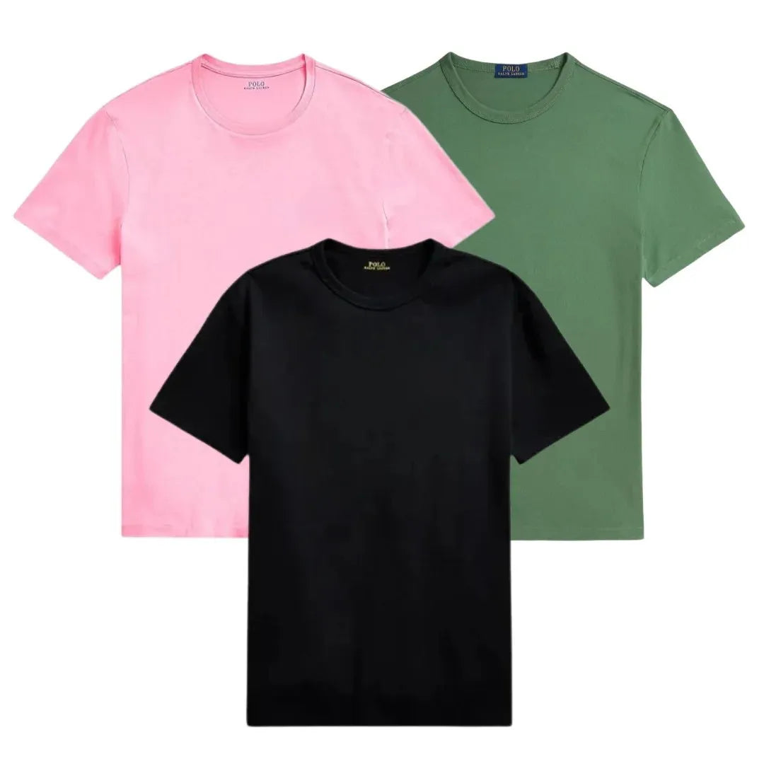 3er-Pack – Slim-Fit-Baumwoll-T-Shirts für Herren