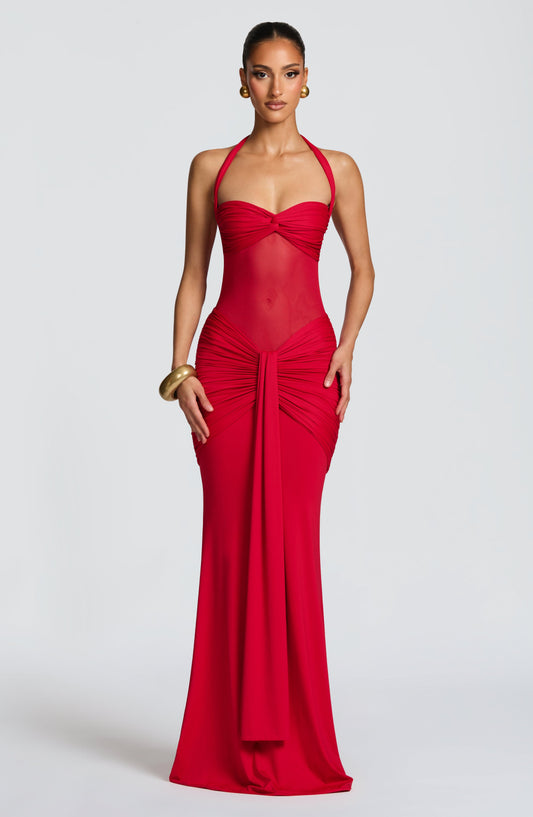 Vixen Long Dress - Red